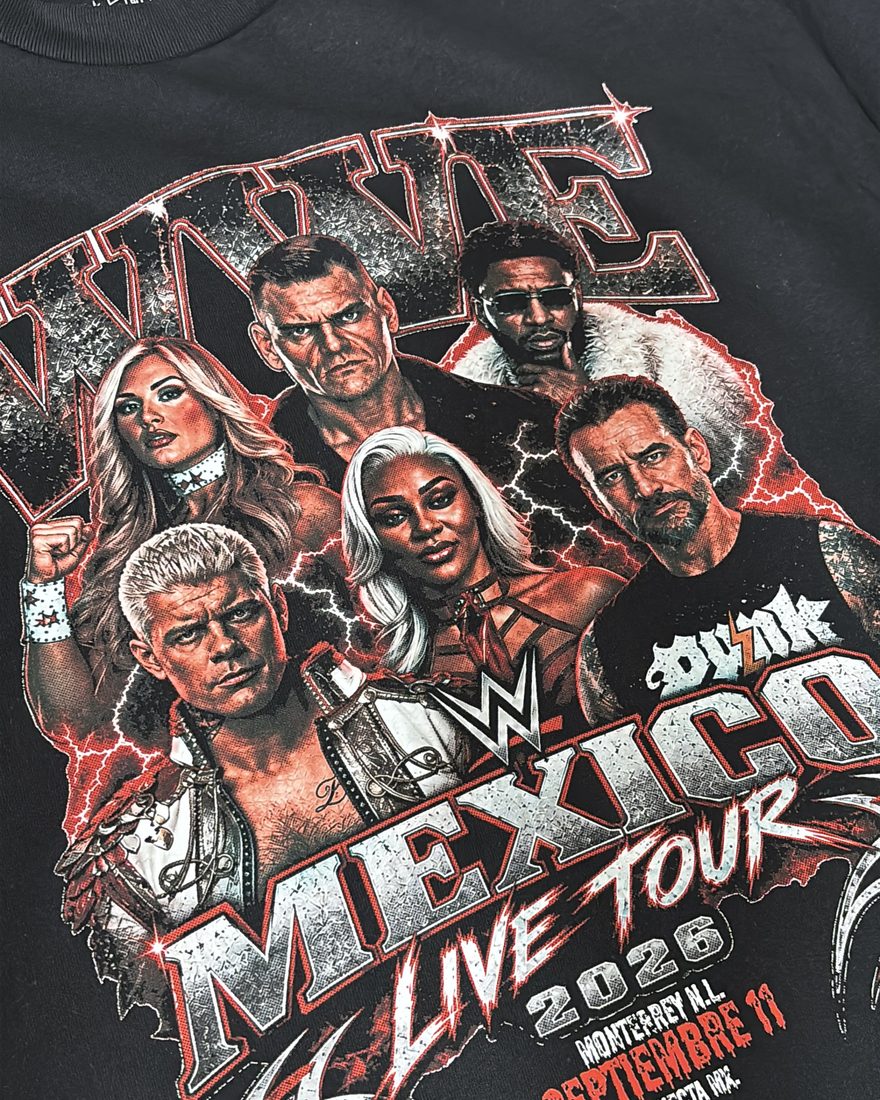 Playera WWE Mexico Live Tour